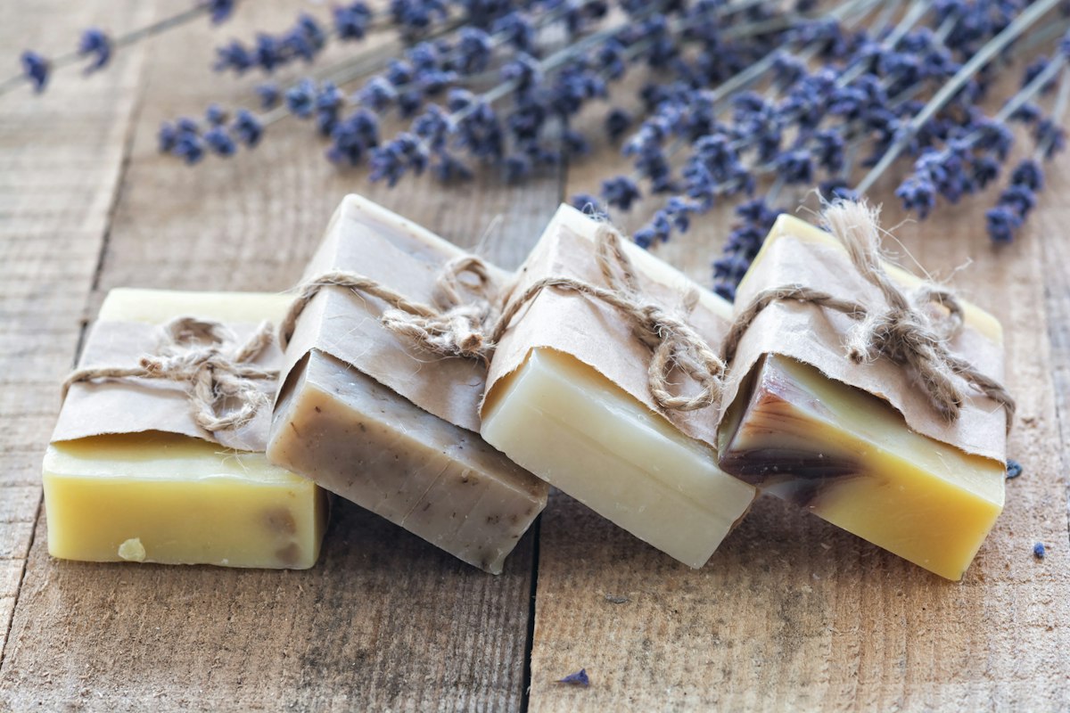 Lavender oat soap